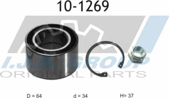 IJS GROUP 10-1269 - Комплект подшипника ступицы колеса autodnr.net