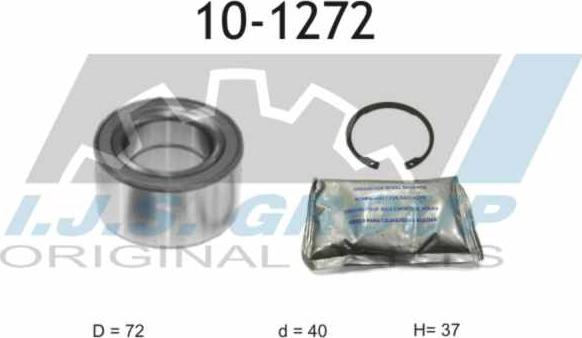 IJS GROUP 10-1272 - Комплект подшипника ступицы колеса autodnr.net