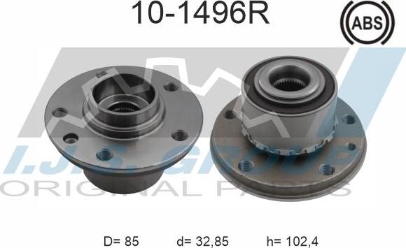 IJS GROUP 10-1496R - Подшипник ступицы колеса autodnr.net