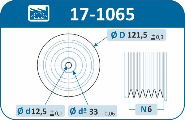 IJS GROUP 17-1065 - Шкив коленчатого вала autodnr.net