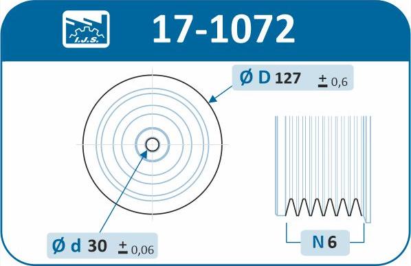 IJS GROUP 17-1072 - Шкив коленчатого вала autodnr.net