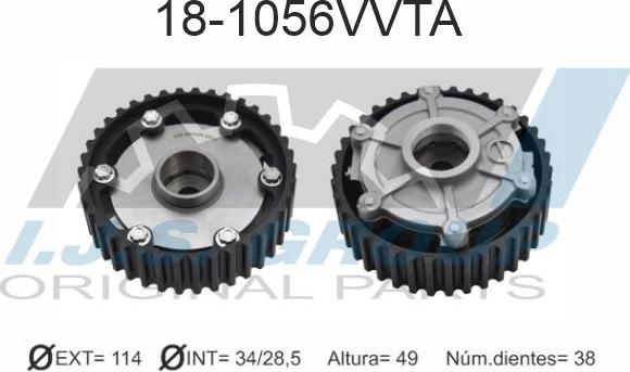 IJS GROUP 18-1056VVTA - Шестерня приводу розподільного вала autocars.com.ua