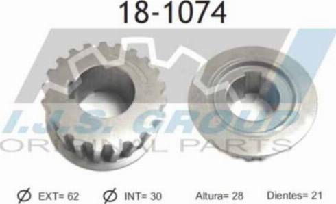 IJS GROUP 18-1074 - Шестерня, коленчатый вал autodnr.net