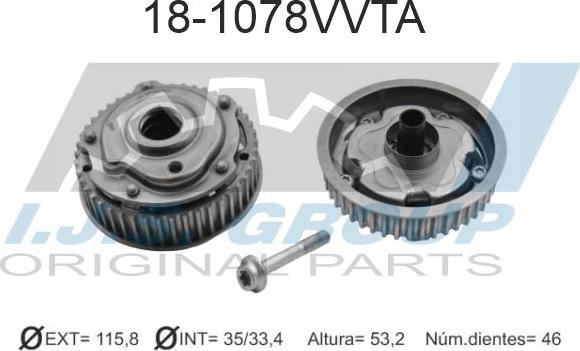 IJS GROUP 18-1078VVTA - Шестерня привода распределительного вала autodnr.net