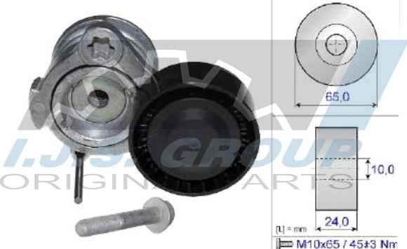 IJS GROUP 93-1430 - Натягувач ременя, клинові зуб. autocars.com.ua