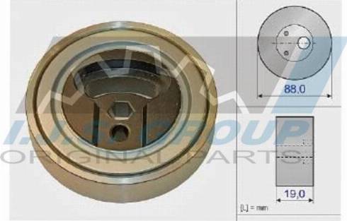 IJS GROUP 93-1850 - Паразитний / провідний ролик, поліклиновий ремінь autocars.com.ua