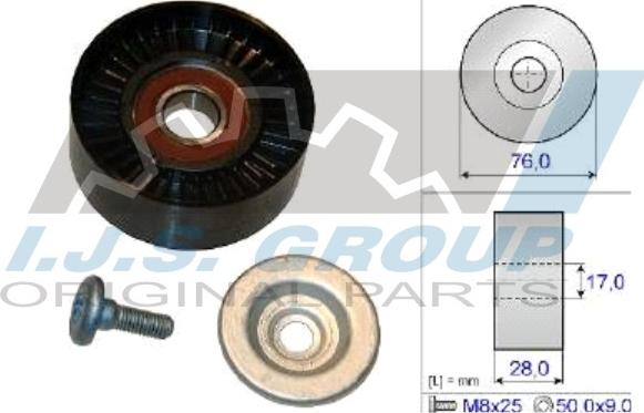 IJS GROUP 93-2138 - Направляющий ролик, поликлиновый ремень autodnr.net