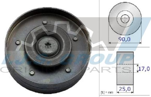 IJS GROUP 93-2158 - Направляющий ролик, поликлиновый ремень autodnr.net