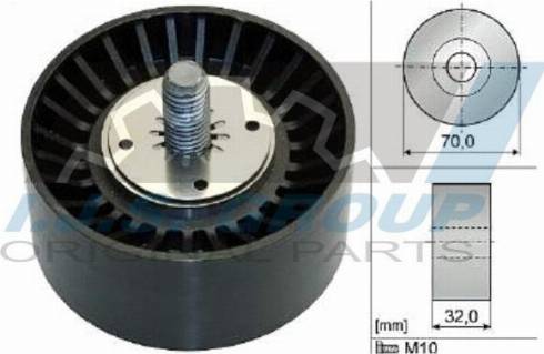 IJS GROUP 93-2169 - Направляющий ролик, поликлиновый ремень autodnr.net