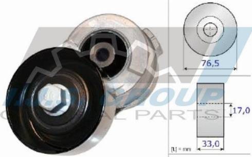 IJS GROUP 93-2402 - Натягувач ременя, клинові зуб. autocars.com.ua