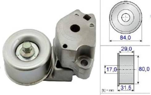 IJS GROUP 93-2456 - Натягувач ременя, клинові зуб. autocars.com.ua