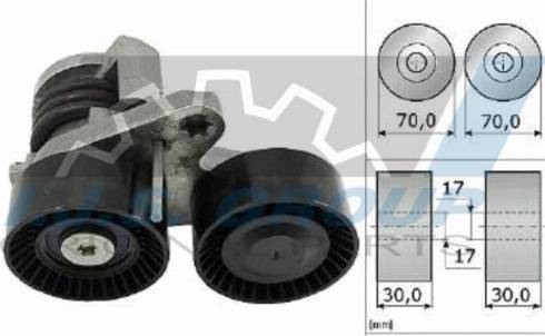 IJS GROUP 93-2462 - Натягувач ременя, клинові зуб. autocars.com.ua