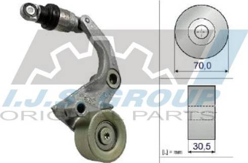 IJS GROUP 93-2472 - Натягувач ременя, клинові зуб. autocars.com.ua