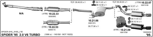 Imasaf 502000053 - Система випуску ОГ autocars.com.ua