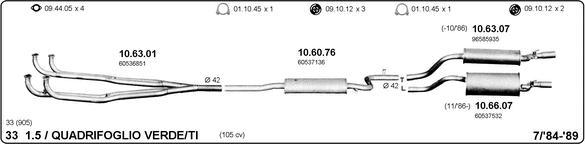 Imasaf 502000062 - Система випуску ОГ autocars.com.ua