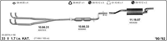 Imasaf 502000070 - Система випуску ОГ autocars.com.ua