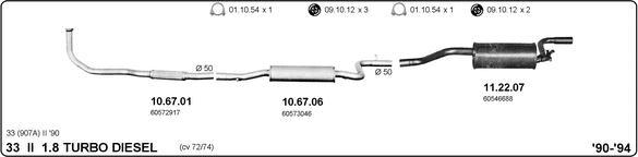 Imasaf 502000094 - Система випуску ОГ autocars.com.ua