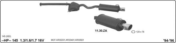Imasaf 502000116 - Система глушителя для спортивного автомобиля autodnr.net