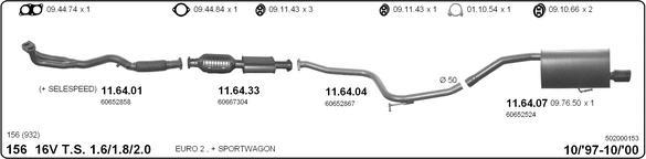 Imasaf 502000153 - Система випуску ОГ autocars.com.ua