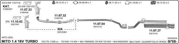 Imasaf 502000228 - Система випуску ОГ autocars.com.ua