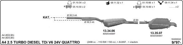 IMASAF 504000042 - Система випуску ОГ autocars.com.ua