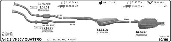 IMASAF 504000044 - Система випуску ОГ autocars.com.ua