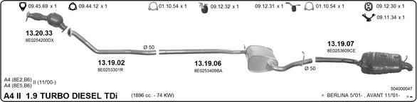 IMASAF 504000047 - Система випуску ОГ autocars.com.ua