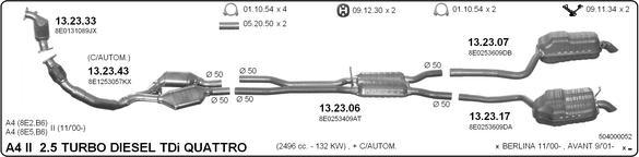 IMASAF 504000052 - Система випуску ОГ autocars.com.ua