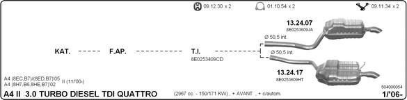 Imasaf 504000054 - Система випуску ОГ autocars.com.ua