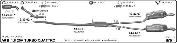 Imasaf 504000058 - Система выпуска ОГ avtokuzovplus.com.ua