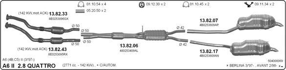 Imasaf 504000069 - Система випуску ОГ autocars.com.ua