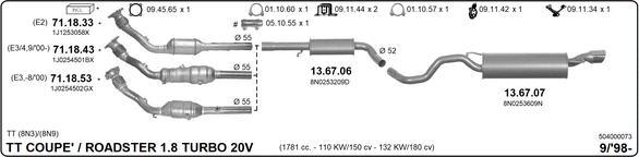 Imasaf 504000073 - Система випуску ОГ autocars.com.ua