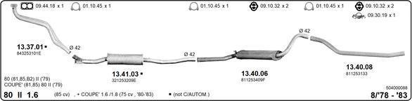 IMASAF 504000088 - Система випуску ОГ autocars.com.ua