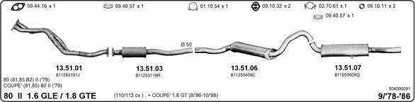 IMASAF 504000091 - Система випуску ОГ autocars.com.ua