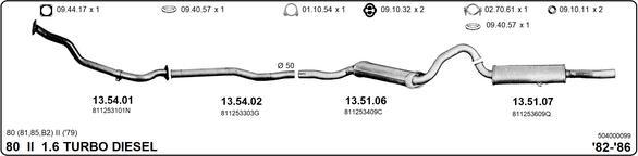 IMASAF 504000099 - Система випуску ОГ autocars.com.ua