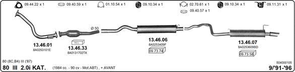 IMASAF 504000105 - Система випуску ОГ autocars.com.ua