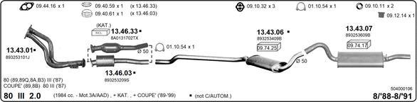 IMASAF 504000106 - Система випуску ОГ autocars.com.ua