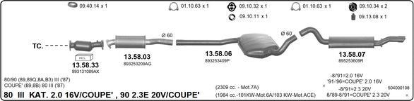 IMASAF 504000108 - Система випуску ОГ autocars.com.ua