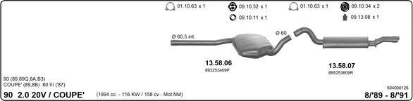 IMASAF 504000126 - Система випуску ОГ autocars.com.ua
