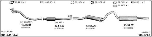 IMASAF 504000127 - Система випуску ОГ autocars.com.ua