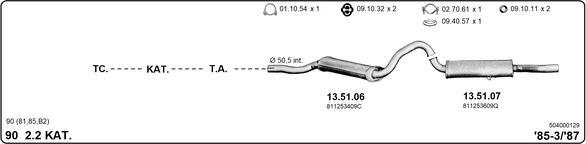 IMASAF 504000129 - Система випуску ОГ autocars.com.ua