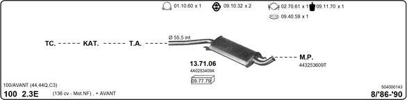 IMASAF 504000143 - Система випуску ОГ autocars.com.ua