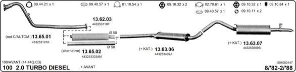 IMASAF 504000147 - Система випуску ОГ autocars.com.ua