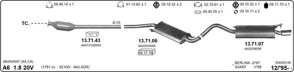 IMASAF 504000148 - Система випуску ОГ autocars.com.ua