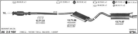 IMASAF 504000152 - Система випуску ОГ autocars.com.ua