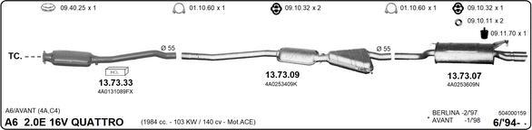 IMASAF 504000159 - Система випуску ОГ autocars.com.ua