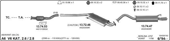 IMASAF 504000162 - Система випуску ОГ autocars.com.ua