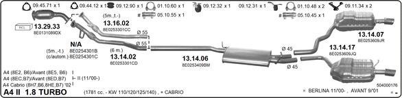 Imasaf 504000176 - Система випуску ОГ autocars.com.ua