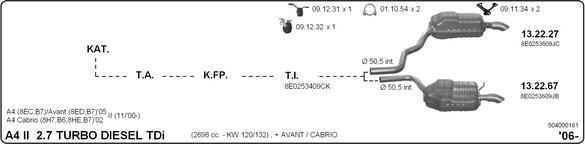 IMASAF 504000181 - Система випуску ОГ autocars.com.ua