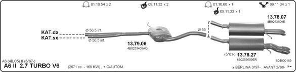 IMASAF 504000189 - Система випуску ОГ autocars.com.ua